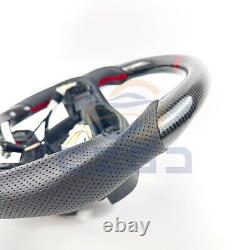Carbon Fiber Hetaed Steering Wheel Fit Ford F150 F250 Raptor 2015+ withPaddles