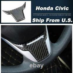 Carbon Fiber Interior Full Cover Decor Trim For 2016-2020 Honda Civic 10th Gen