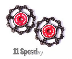 Carbon Fiber Jockey Wheels with Ceramic Bearings for Shimano & SRAM 6.5g 11speed