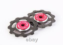 Carbon Fiber Jockey Wheels with Ceramic Bearings for Shimano & SRAM 6.5g 11speed