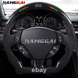Carbon Fiber LED Alcantara Steering Wheel for 09-15 Maserati GranTurismo GT