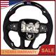 Carbon Fiber LED Flat Sport Steering Wheel No Heated For Chrysler 300 2015-2022