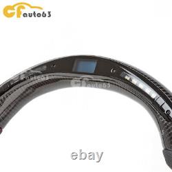 Carbon Fiber LED Perforated Leather Steering Wheel For 12-16 Toyota GT86 BRZ