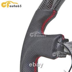 Carbon Fiber LED Perforated Leather Steering Wheel For 12-16 Toyota GT86 BRZ