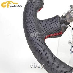 Carbon Fiber LED Perforated Leather Steering Wheel For 12-16 Toyota GT86 BRZ
