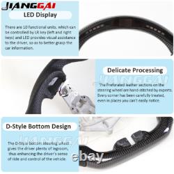 Carbon Fiber LED Steering Wheel Fit Dodge Charger Challenger Durango with Heated
