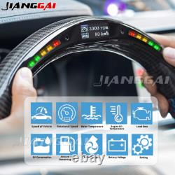 Carbon Fiber LED Steering Wheel Fit Dodge Charger Challenger Durango with Heated