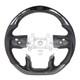 Carbon Fiber LED Steering Wheel Fit Dodge RAM 1500 with Heated 2019-2024 Manual