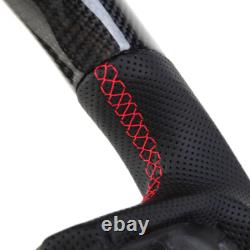 Carbon Fiber LED Steering Wheel Fit Dodge RAM 1500 with Heated 2019-2024 Manual