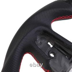 Carbon Fiber LED Steering Wheel Fit Dodge RAM 1500 with Heated 2019-2024 Manual