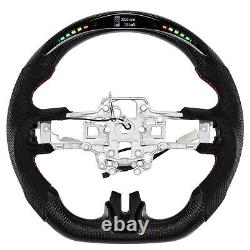 Carbon Fiber LED Steering Wheel For Ford Mustang EcoBoost GT 2018-2023 withHeated