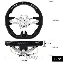 Carbon Fiber LED Steering Wheel For Ford Mustang EcoBoost GT 2018-2023 withHeated
