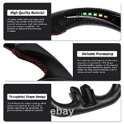 Carbon Fiber LED Steering Wheel For Ford Mustang EcoBoost GT 2018-2023 withHeated