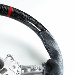 Carbon Fiber Leather Flat Bottom Steering Wheel For BMW F80 M3 F82 M4