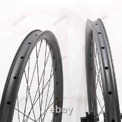 Carbon Fiber MTB Bicycle Wheelset 29er XC/ AM 35mm Width 25mm Depth Tubeless