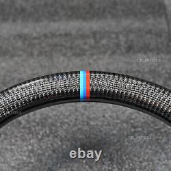 Carbon Fiber Perforated Leather Steering Wheel Fit 05-13 BMW E90 E92 E93 M3