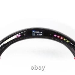Carbon Fiber Perforated Leather Steering Wheel For 2008+ Infiniti G37 G37X