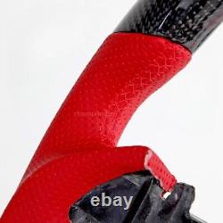 Carbon Fiber Perforated Leather Steering Wheel For 2008+ Infiniti G37 G37X