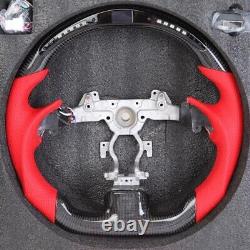 Carbon Fiber Perforated Leather Steering Wheel For 2008+ Infiniti G37 G37X