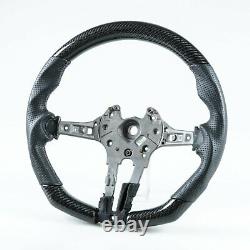 Carbon Fiber Perforated Leather Steering Wheel For BMW F80 M3 F82 M4 2014up