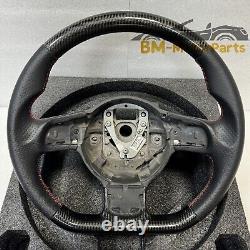 Carbon Fiber Perforated Leather Steering Wheel for Audi TT R8 TTRS SQ5 2008-2015
