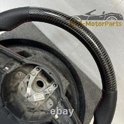 Carbon Fiber Perforated Leather Steering Wheel for Audi TT R8 TTRS SQ5 2008-2015