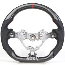 Carbon Fiber Perforated Steering Wheel Fit 16+ Toyota 86 Subaru BRZ Scion FR-S