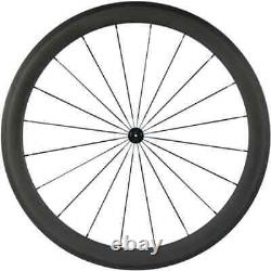 Carbon Fiber Road Bicycle Wheelset 700C 23mm Width Surface R13 Hub Clincher