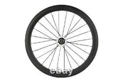 Carbon Fiber Road Bicycle Wheelset 700C 23mm Width Surface R13 Hub Clincher