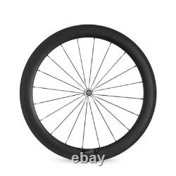 Carbon Fiber Road Bicycle Wheelset 700C 25mm Width 60mm/88mm Depth Clincher