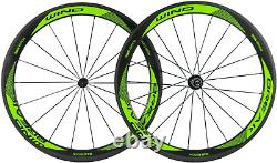 Carbon Fiber Road Wheelset Clincher Wheels 50Mm Depth R13 Hub Decal Bicycle Rims