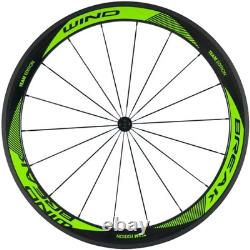 Carbon Fiber Road Wheelset Clincher Wheels 50Mm Depth R13 Hub Decal Bicycle Rims