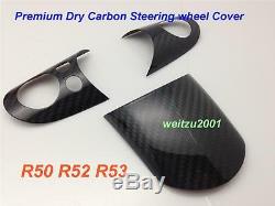 Carbon Fiber STEERING WHEEL trim for MINI Cooper R50 R52 R53 Cooper S JCW GP
