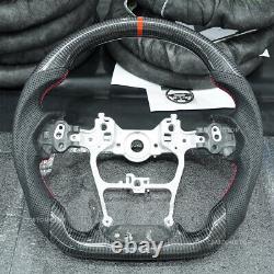 Carbon Fiber Sport Flat Steering Wheel for 2022+ Toyota Land Cruiser LC300