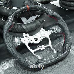 Carbon Fiber Sport Flat Steering Wheel for 2022+ Toyota Land Cruiser LC300