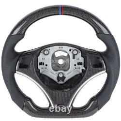Carbon Fiber Sports Steering wheel With Trim Fit For BMW E90 E91 E92 E93 M3