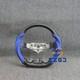 Carbon Fiber Steering Wheel Blue Stripe Fit Dodge Charger Challenger RT 11-14