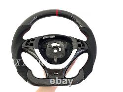 Carbon Fiber Steering Wheel + COVER For BMW X5 E70 X6 E72 Paddle not support