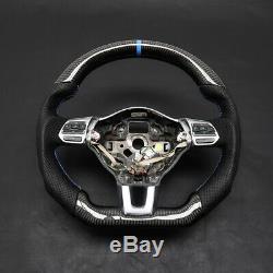 Carbon Fiber Steering Wheel Cover For VW Golf 6 GTI GTD R MK6 Jetta GLI Scirocco