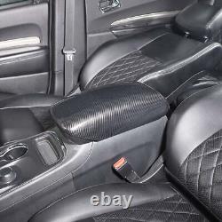 Carbon Fiber Steering Wheel Dash Decor Cover Trim for Jeep Grand Cherokee 11-20