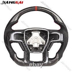 Carbon Fiber Steering Wheel Fit Ford F150 Raptor 15+ with CF Trim Heated