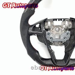 Carbon Fiber Steering Wheel Fit Ford Mondeo Fusion Ecoboost 2013-2019 Trim