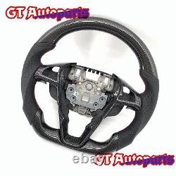 Carbon Fiber Steering Wheel Fit Ford Mondeo Fusion Ecoboost 2013-2019 Trim
