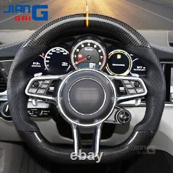 Carbon Fiber Steering Wheel Fit Porsche Cayenne Cayman Panamera 911 918 718