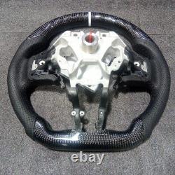Carbon Fiber Steering Wheel Fit Sliver Stripe For INFINITI Q50 Q60 2018-2024