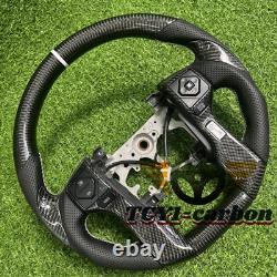 Carbon Fiber Steering Wheel Fit for Toyota Tundra 4Runner Tacoma 2012-2024