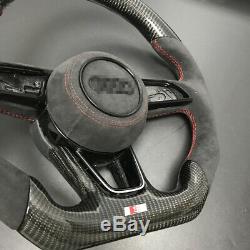 Carbon Fiber Steering Wheel For AUDI A3 A4 A5 S3 S4 S5 B9 2017-2019
