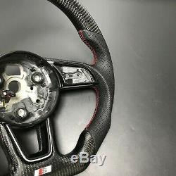 Carbon Fiber Steering Wheel For AUDI A3 A4 A5 S3 S4 S5 B9 2017-2019