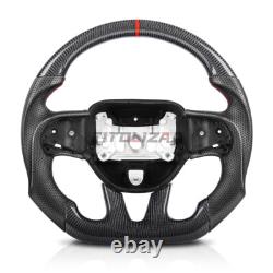 Carbon Fiber Steering Wheel For Dodge Challenger Charger SRT Hellcat 2015-2023