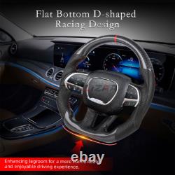 Carbon Fiber Steering Wheel For Dodge Challenger Charger SRT Hellcat 2015-2023